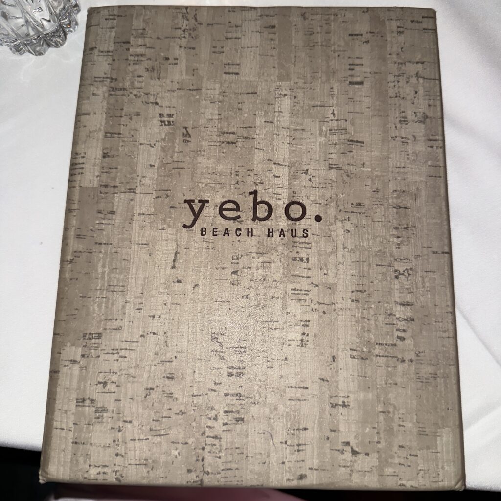Yebo Menu