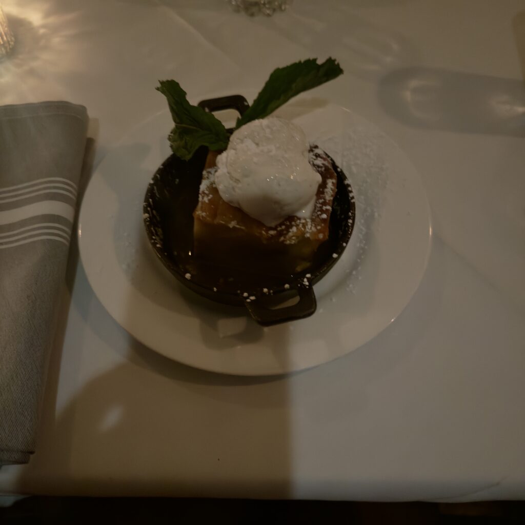 White Chocolate Bread Pudding