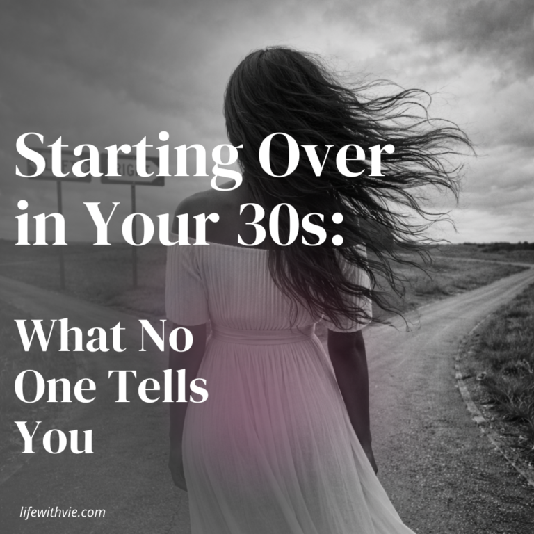Starting over in your 30s: What no one tells you about